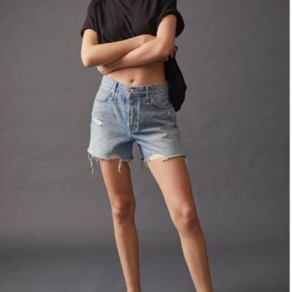 NWT FREE PEOPLE Loose Cannon Makai Cut Off Shorts Size 32 - Picture 1 of 7